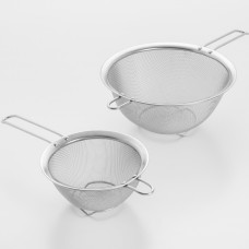 Cook Pro 2 Piece Stainless Steel Mesh Strainer Set KPO1124
